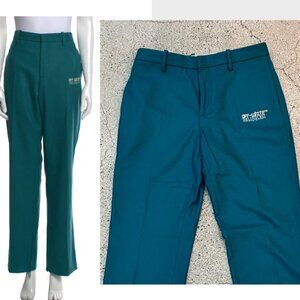 Off-White Wool/Cashmere Blend Straight Leg Pants Size: XL